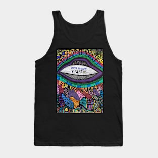 Mind Escape Psychedelic UFO Live Art Tank Top